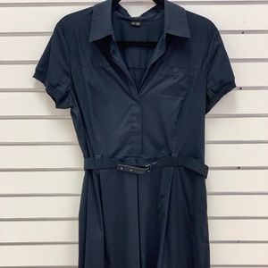 Theory Collared Dress with Belt